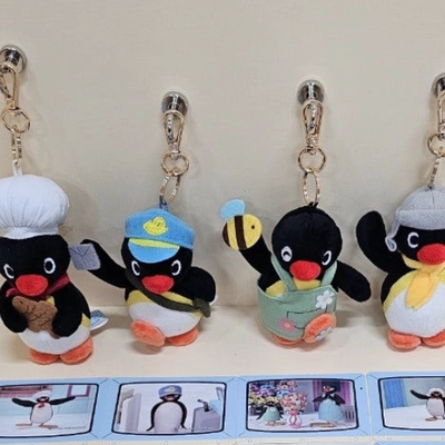 pingu挂件送花使者企鹅包挂