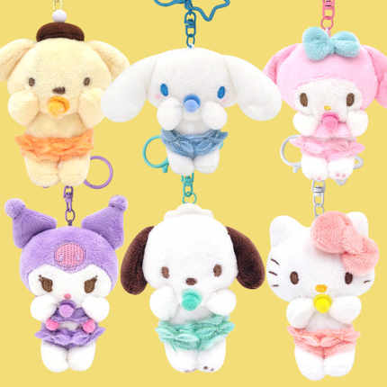 韩国正品代购三丽鸥新款奶嘴hellokitty库洛米美乐蒂包包挂件8cm
