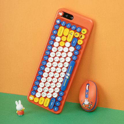 韩国正品代购米菲无线鼠标键盘套装通用笔记本电脑办公礼物