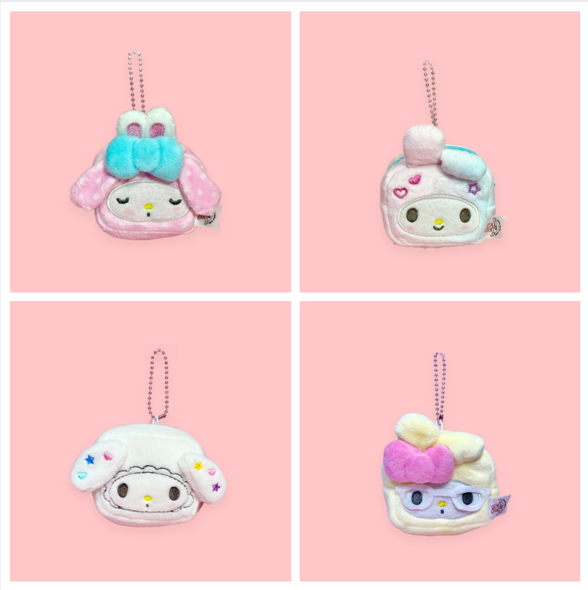 部分现货 韩国正品三丽鸥50周年美乐蒂限定零钱包挂件可爱毛绒