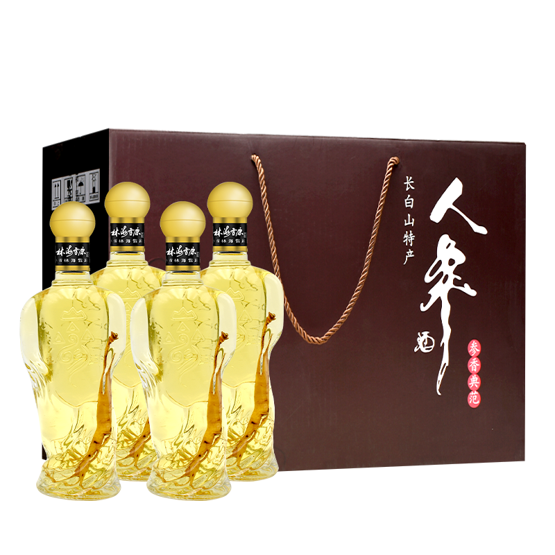 42度礼盒装长白山特产白酒人参酒