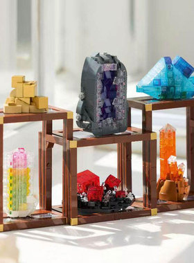 创意系列矿石藏品宝石标本21362男女孩儿童拼装积木玩具摆件礼物