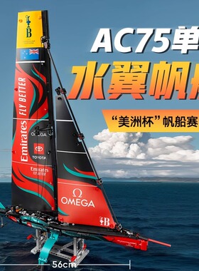 科技机械组单体水翼帆船赛车男孩儿童拼装积木玩具模型礼物42174