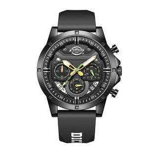 品牌新款 528 手表潮流三眼石英表手表男生款 Dickies多功能男士