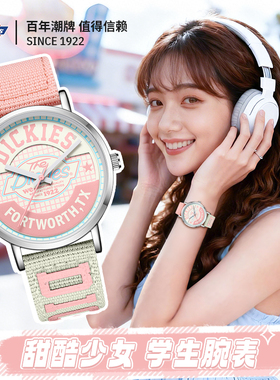 Dickies手表女学生初高中小众复古潮流女款尼龙石英表生日礼物541