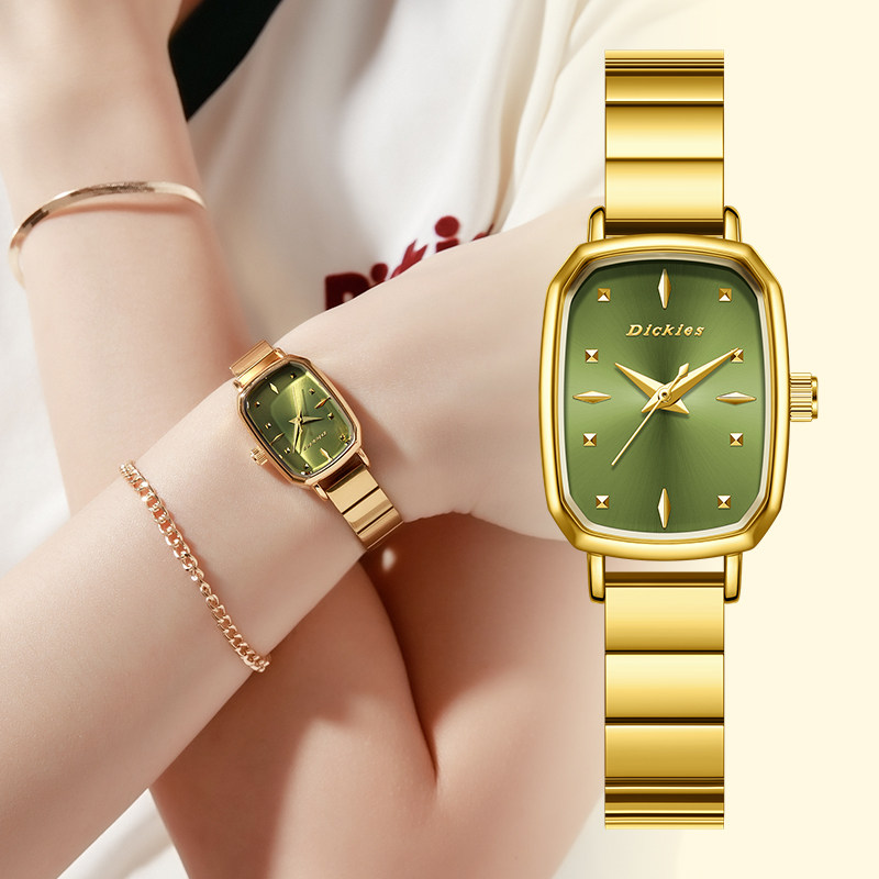 Dickies手表女款轻奢小众简约2026新款小方糖时尚石英表生
