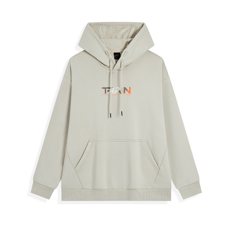 特步卫衣男子秋冬新款圆领无帽休闲宽松美式运动上衣976429930161