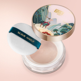 色彩主义空气蜜粉柔雾玉养气垫遮瑕持久定妆控油不脱妆防水不卡粉