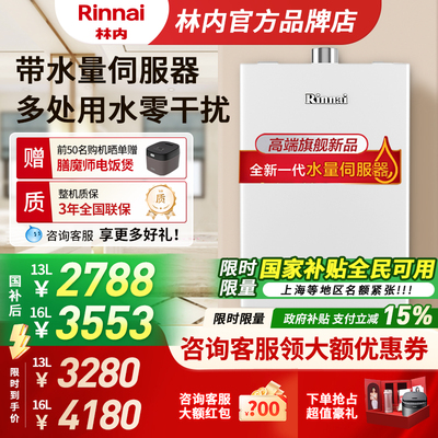 林内恒温燃气热水器水量伺服器