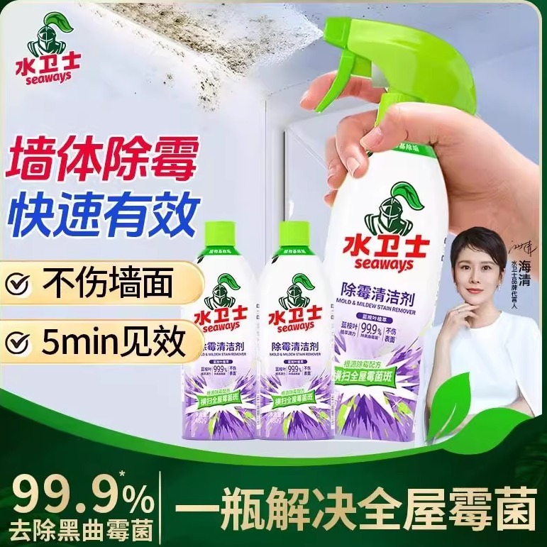 水卫仕除霉剂去霉斑霉菌清洁墙体