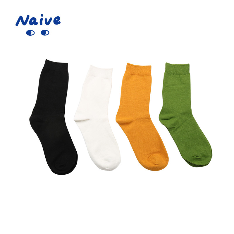 幼稚商店 日系纯色简约原宿风短袜女ulzzang中筒袜在类目 女士内衣/男士内衣/家居服, 短袜/打底袜/丝袜/美腿袜中 - 来自Buy2taobao.com提供专业的淘宝代购服务