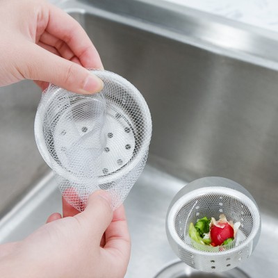 包郵廚房排水口殘渣過濾網 水槽切袋網 防堵垃圾袋(100只裝)