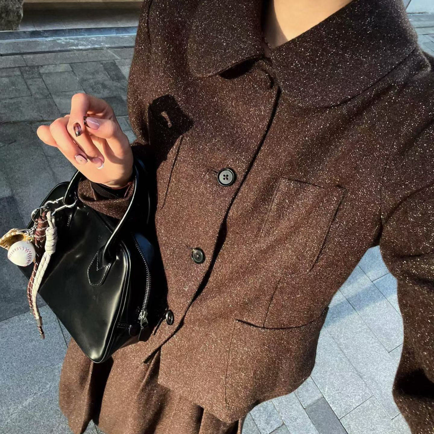 小众设计~羊毛桑蚕丝花纱毛呢外套 百褶半身裙,女装/女士精品,半身裙,淘宝优惠券,粉丝福利购,淘宝优惠卷