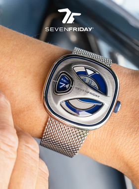 【全新系列】SEVENFRIDAY七个星期五全复古自动机械表钢带ME1/01M