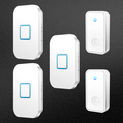 自发电无线门铃电子家用二拖三超远距离免布线遥控老人呼叫器防水