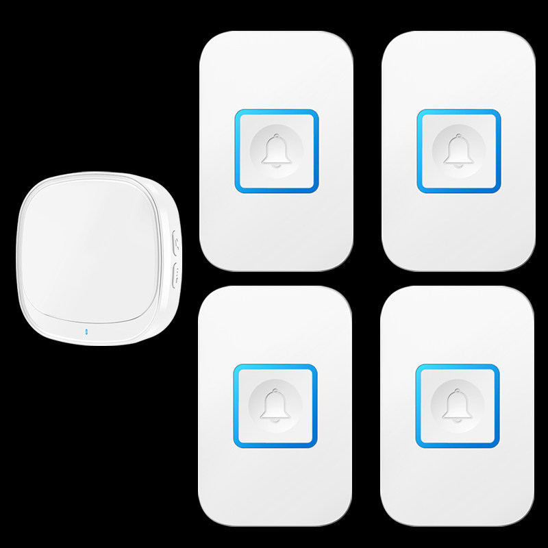 智能门铃无线防水四拖一穿墙超远距离遥控门玲呼叫器家用免安装,电子/电工,楼宇对讲设备,淘宝优惠券,粉丝福利购,淘宝优惠卷