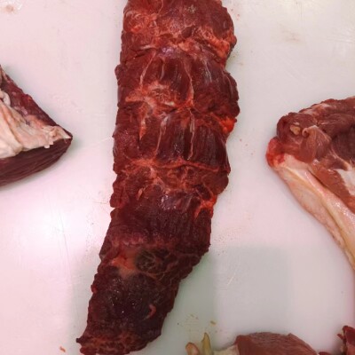 秦川黄牛肉小里脊牛麦穗肉眉毛肉新鲜现杀清真散养草饲西北特产