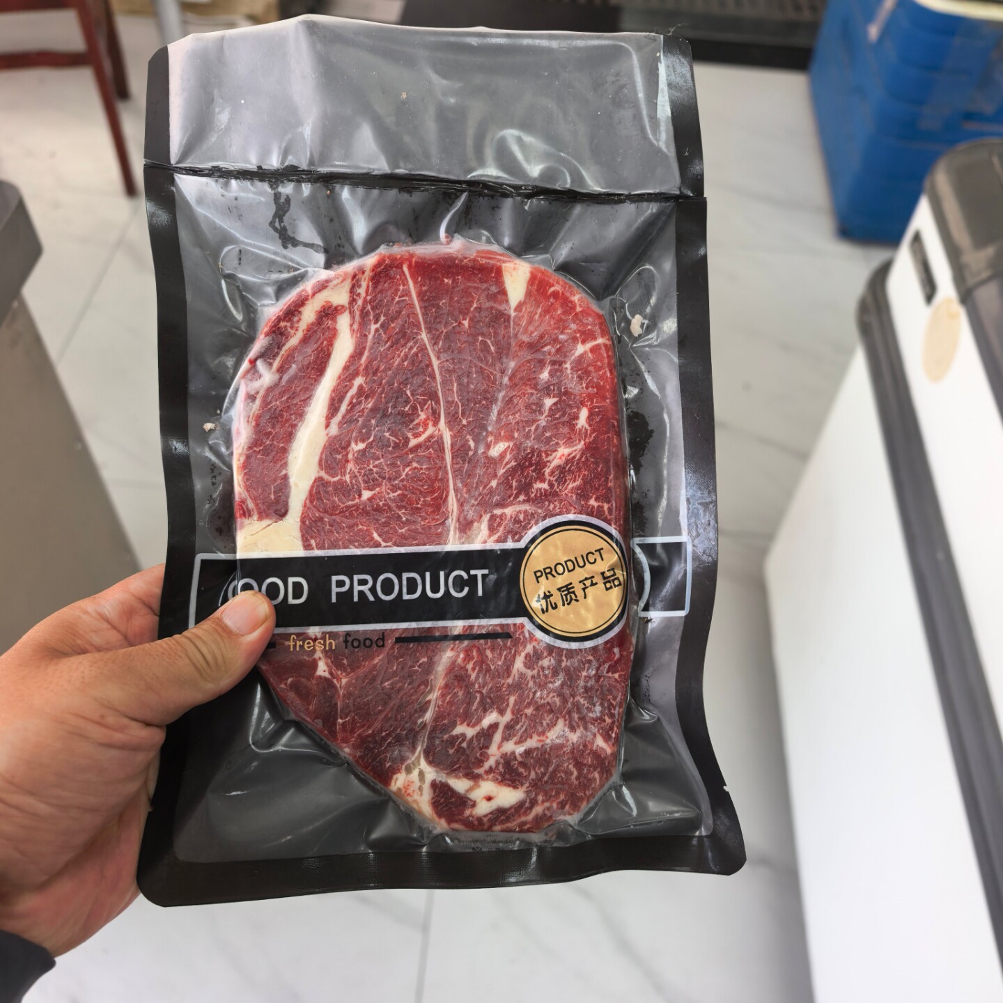 国产安格斯黑牛雪花牛肉上脑牛排4斤宁夏特产清真西餐原切牛扒