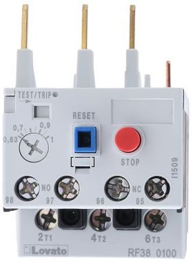 RF380100  0.63-1A Lovato RF38系列 热过载继电器