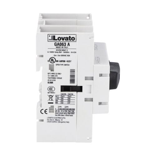 Lovato隔离开关GA063A全新原装正品 现货