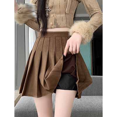 小个子高腰显瘦a字短裙2025新款