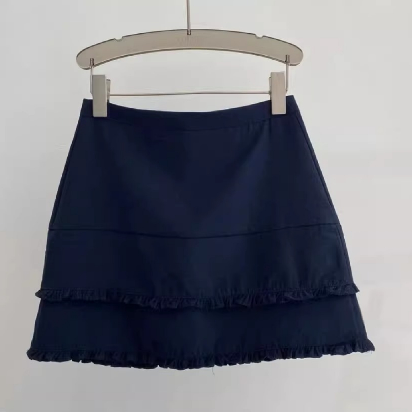 秋季高腰显瘦小个子防走光A字裙