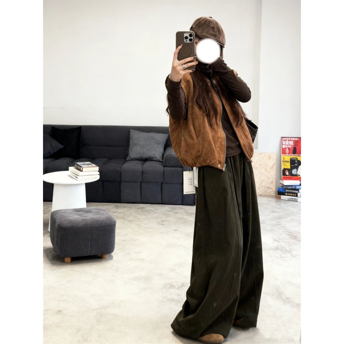 大码美拉德麂皮绒短款马甲女秋冬新款叠穿马夹背心高级感咖色外套,女装/女士精品,马夹,淘宝优惠券,粉丝福利购,淘宝优惠卷