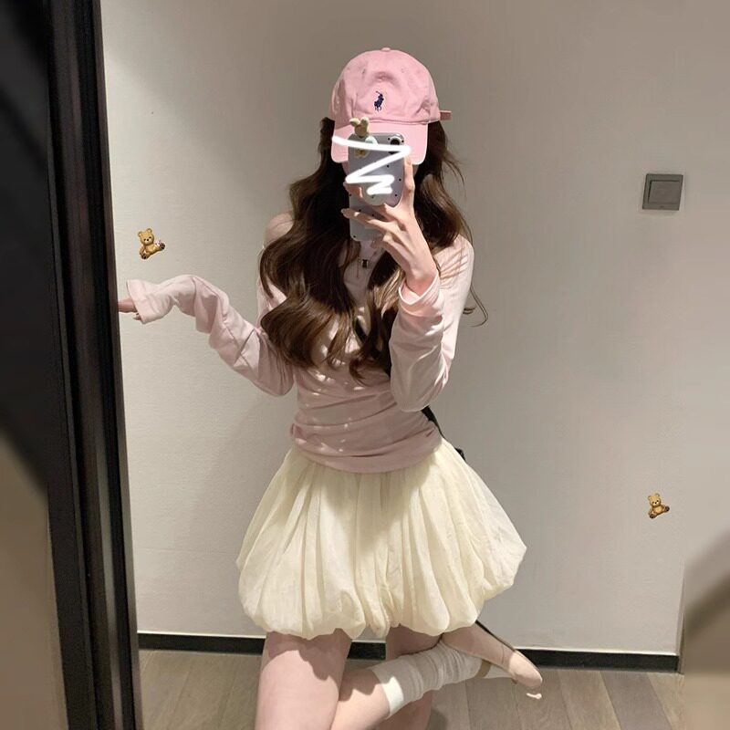 白色花苞裙裤短裤女夏季休闲裙图片
