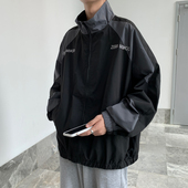 薄款 机能港风夏季 ins痞帅宽松夹克棒球服 潮流工装 外套男春秋韩版