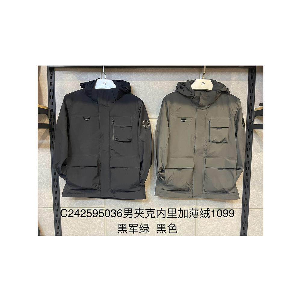 C242595036商场同款Cantorp2025秋冬男式夹克外套加薄绒