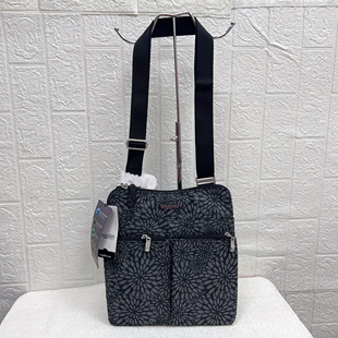 外贸尾货美国baggallini男女通用单肩包防水尼龙布多层拉链斜挎包