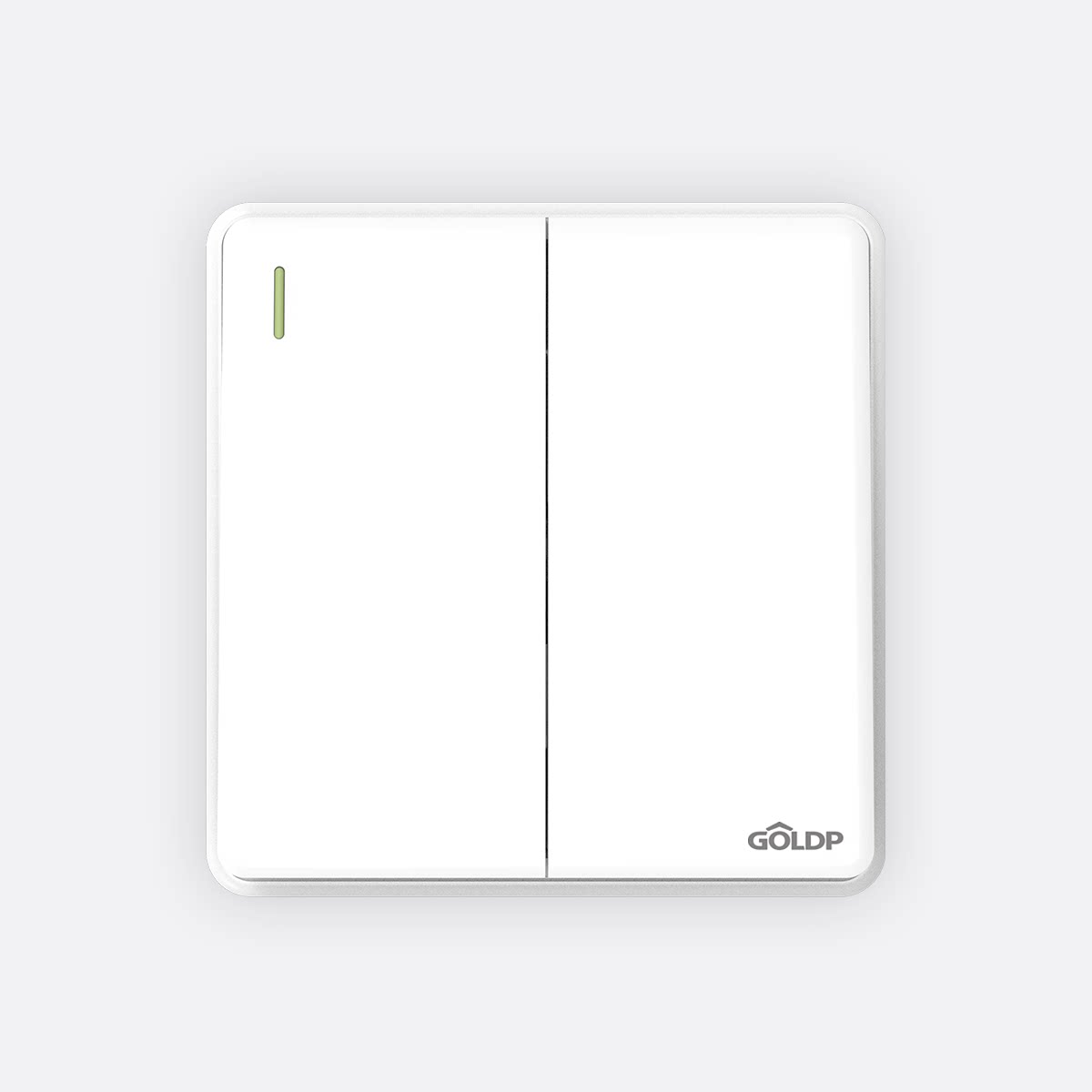 贵派明装m9无边框二开双控开关插座面板家用墙壁电源明装开关86型