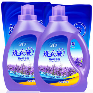 低泡易漂 组袋装 10斤洗衣液巨划算薰衣草家庭装 香持久留香实惠促销