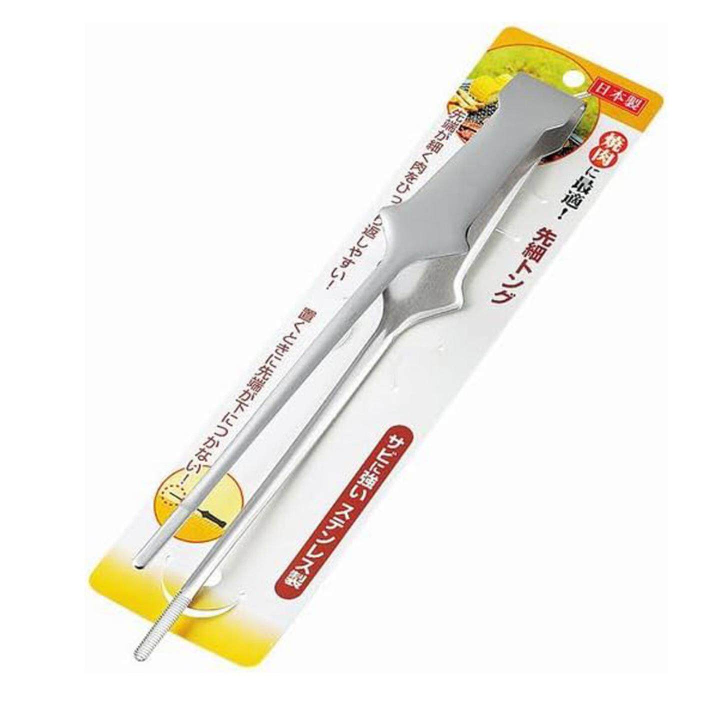 日本进口不锈钢食品夹子烤肉夹牛排面包夹商用烤肉剪刀烧烤防烫夹