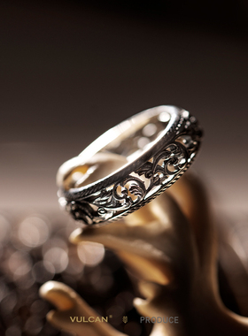 伏尔甘对戒伏尔甘925银原创情侣