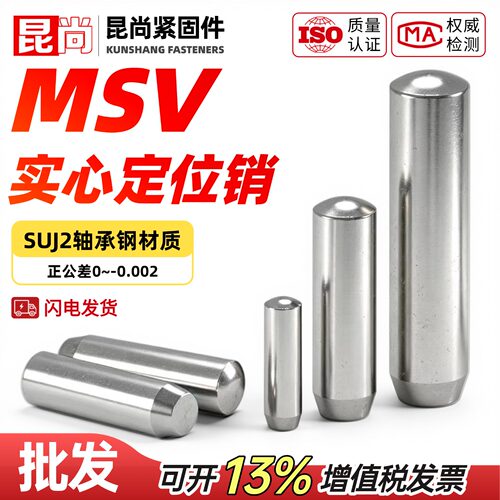 MSV圆柱销定位销钉SUJ2轴承钢
