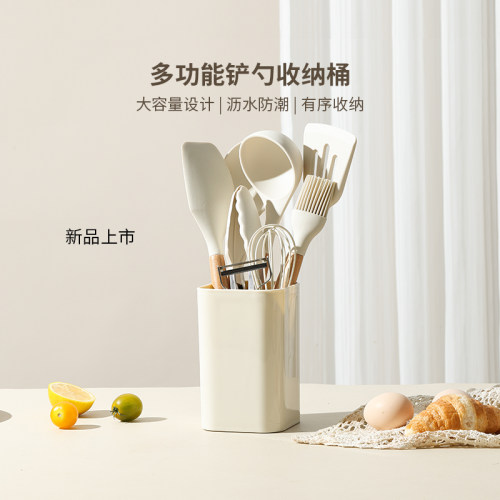 卡罗特厨房勺子铲子置物架家用剪刀烤肉夹子收纳桶筷子篓筷子筒盒