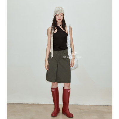 Ress.M 短款A字半身裙裤2026春夏季新款韩版百搭高腰短裤女装