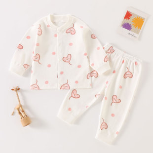 男女童装6宝宝纯棉2婴儿春装0衣服3周岁秋季长袖长裤1套装12个月9