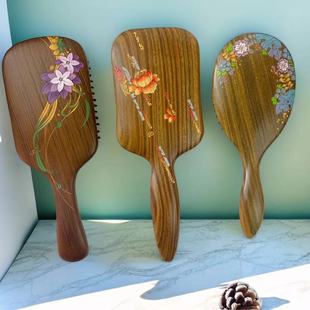 谭木匠正品护发梳礼盒风吟香媚圆满气垫梳按摩梳生日礼物送女友