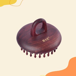 谭木匠指环插齿护发梳(典藏版)小叶紫檀木礼盒护发按摩梳送礼