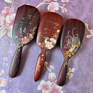 谭木匠护发梳鹿鸣青羽鲤跃气囊梳按摩梳护发梳子护理头皮按摩经络