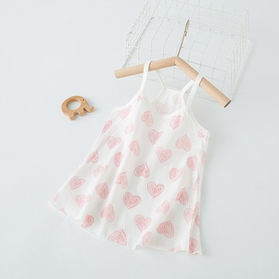 女宝宝吊带裙夏季A类纯棉