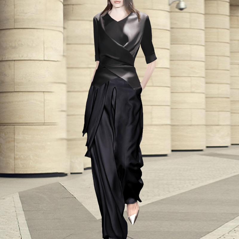 欧版轻奢高级感时尚套装气质减龄