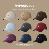 大头大脸显脸小棒球帽可爱小狐狸刺绣鸭舌帽男女时尚 百搭遮阳帽子