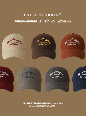 胡茬叔叔秋冬原创棒球帽加大加宽显脸小保暖帽子韩系软顶鸭舌帽男