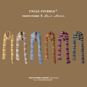 费尔岛风针织长围脖复古休闲撞色围巾秋冬气质长条小众衣服配饰女