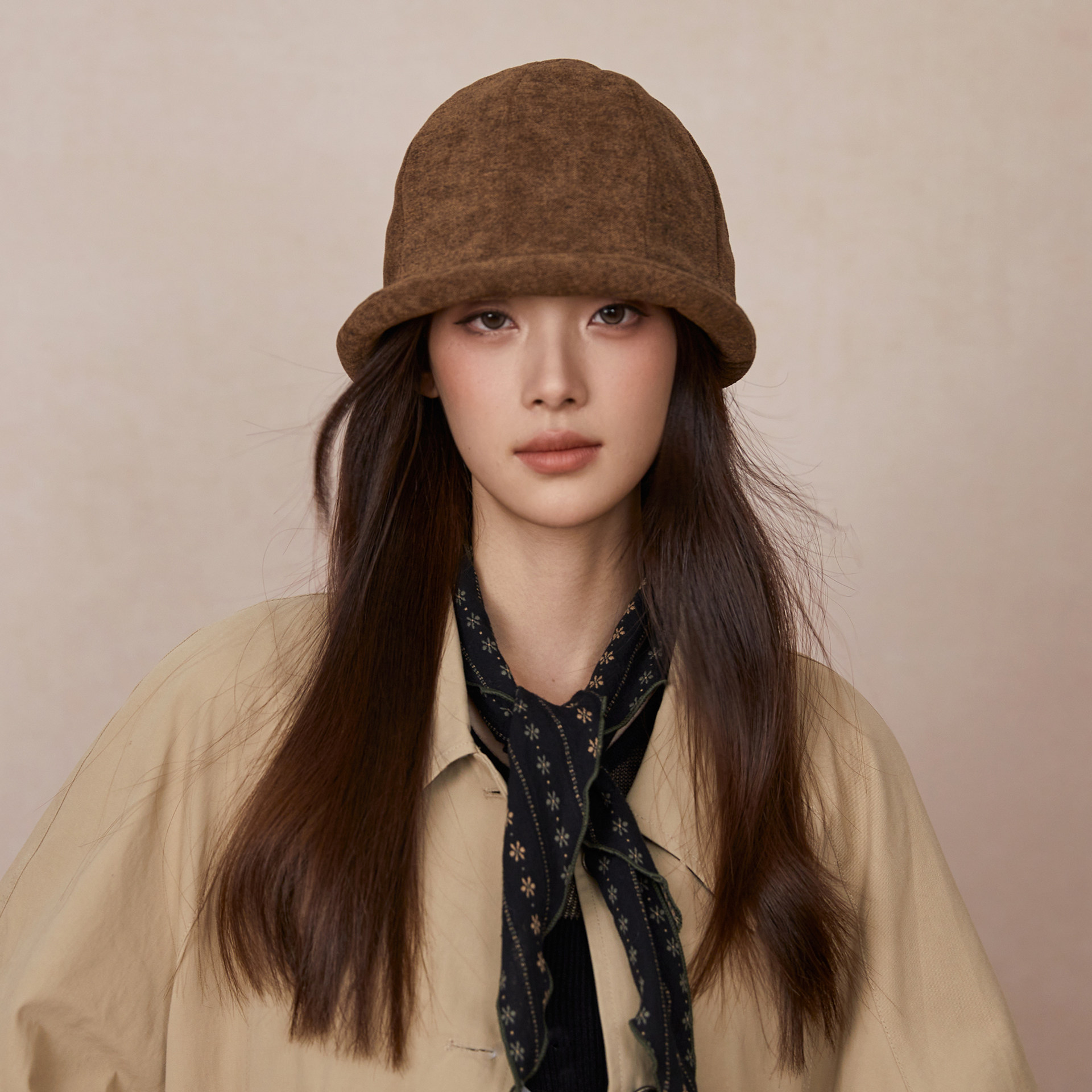 日系卷边毛呢渔夫帽文艺气质圆顶盆帽女2025秋冬新款高品质含羊毛,服饰配件/皮带/帽子/围巾,帽子,淘宝优惠券,粉丝福利购,淘宝优惠卷