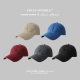 日系原宿风棒球帽磨破设计小众个性 软顶帽子纯色简约鸭舌帽潮男女