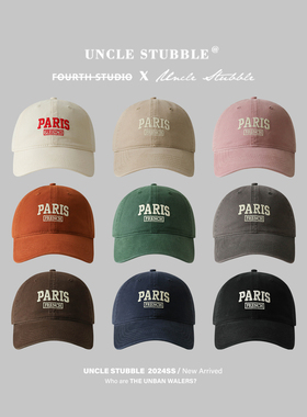 胡茬叔叔韩系百搭棒球帽男女情侣款软顶鸭舌帽春夏遮阳帽子显脸小